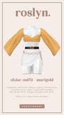 roslyn. eloise outfit. marigold [unpack]