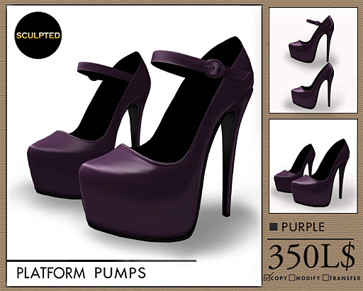 J's Platform Pumps (Purple)