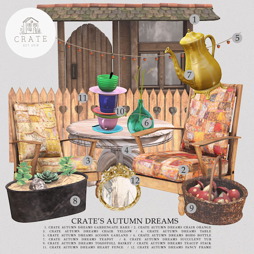 10. crate Autumn Dreams Teacup Stack