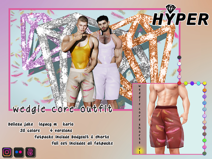 $.HYPER.$ Wedgie Core Shorts v1 