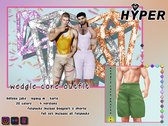 $.HYPER.$ Wedgie Core Shorts v4