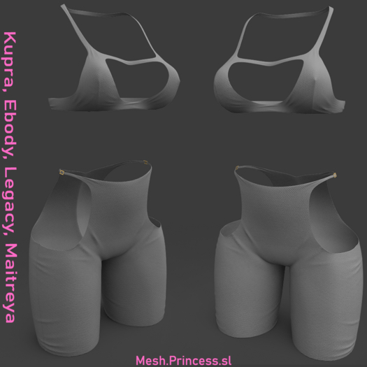 [MeshPrincess Full Perm] [Mesh 2 Piece Outfit]