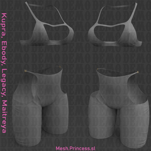 [Mesh 2 Piece Outfit]  *DEMO UNPACKER*