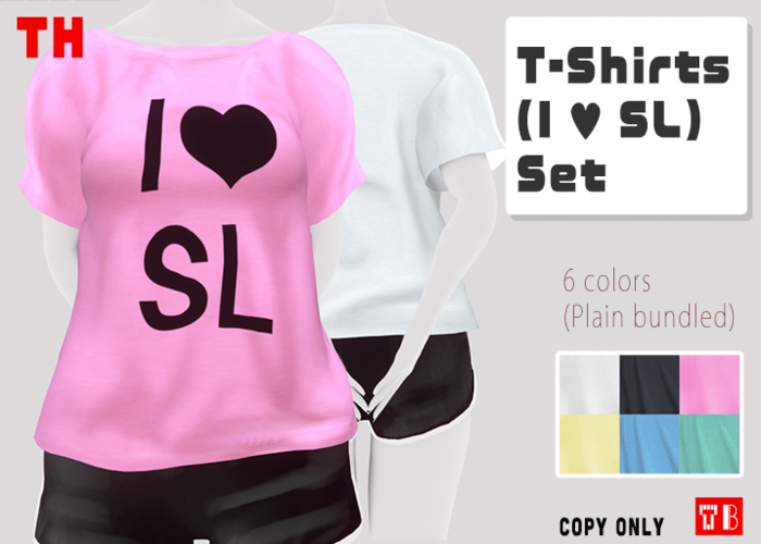 :-TH-: T-Shirts (I Luv SL) Set