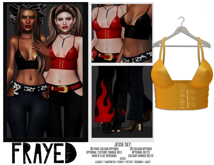 Frayed - Jesse Top - Mustard