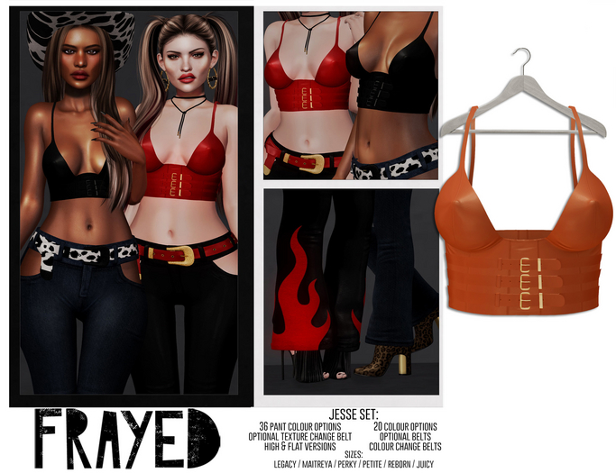 Frayed - Jesse Top - Orange
