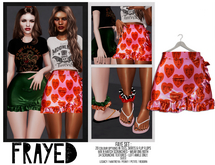 Frayed - Faye Skirt - Sad Hearts