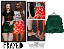 Frayed - Faye Skirt - Teal