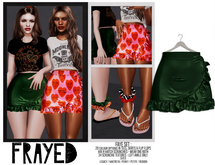 Frayed - Faye Skirt - Green