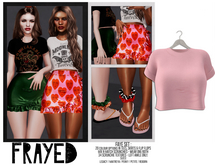 Frayed - Faye Tee - Pink