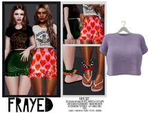 Frayed - Faye Tee - Lilac