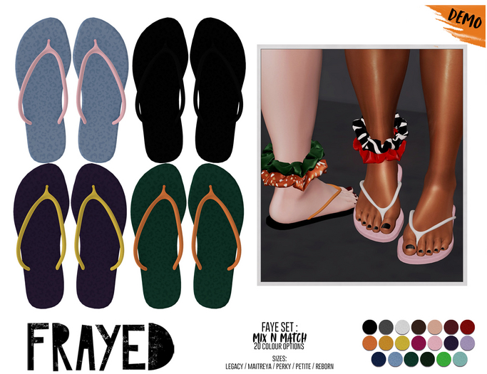 Frayed - Faye Flip Flops - Demo