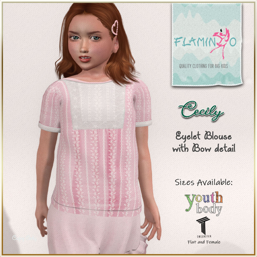 Cecily Blouse Pink Tweenster