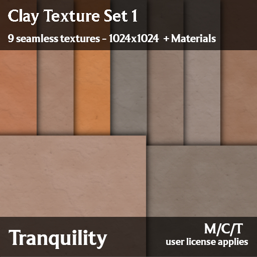 Tranquility - Clay Texture Set 1
