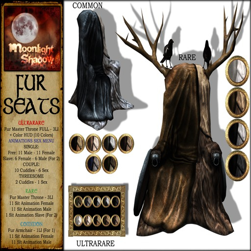 "Moon_Sha" Fur Armchair - 1 <<COMMON>>