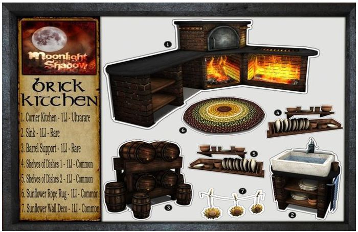 "Moon_Sha" Brick Kitchen - Sunflower Rope Rug <<Common>>