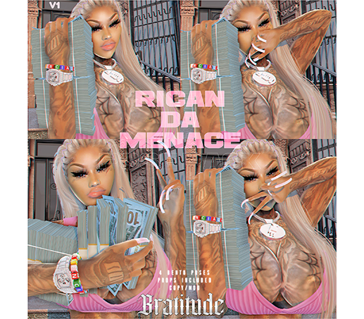 BRATITUDE - RicanDaMenace Pose Pack UNPACK
