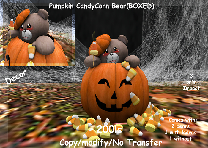 Pumpkin CandyCorn Bear(BOXED)