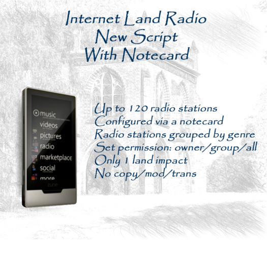 Updated stations for Internet Land Radio  08/2022