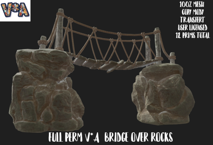 FULL PERM V*A  BRIDGE OVER ROCKS