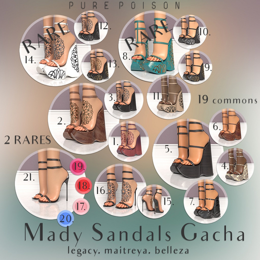 8.Pure Poison - Mady Platforms - Maitreya - RARE - !BLACK FRIDAY SALE!