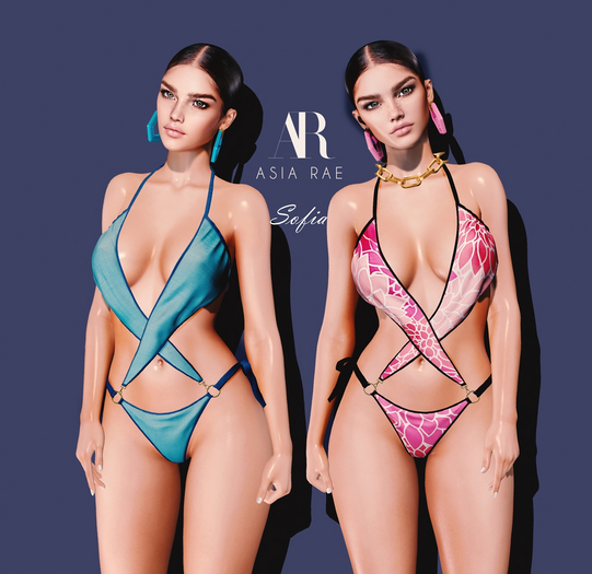 {Asia Rae} Sofia Swimsuit {FATPACK}