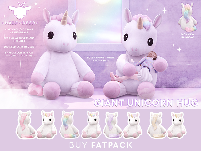 Giant Unicorn Plush Hug [FATPACK]