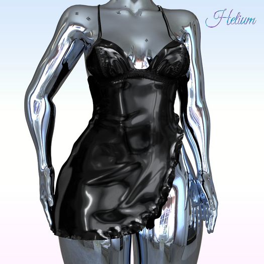 Black Latex Dress