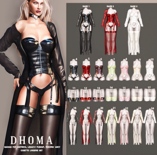 2. Dhoma Cosette Set Lara Red RARE