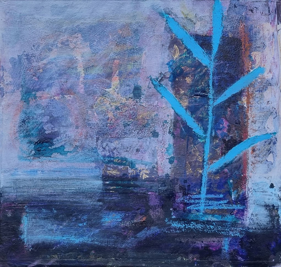 'Two Fools In Love' abstract by Nina Camplin