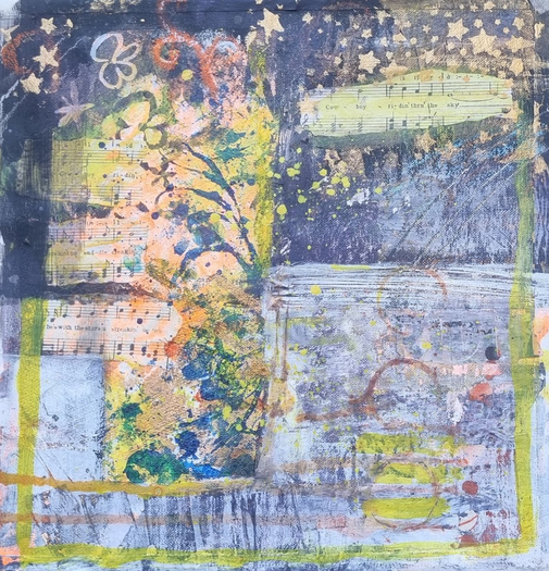 'Stolen Sunshine' abstract by Nina Camplin