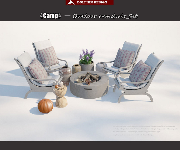 [Dolphin Design]CAMP__armchair_Set