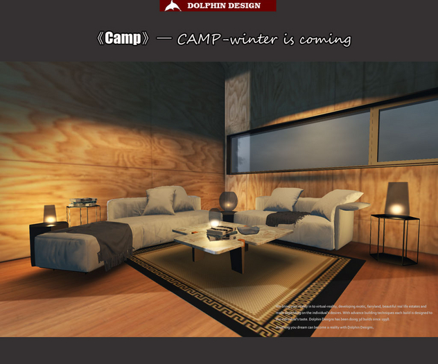 [Dolphin Design]CAMP_The winter snow couch Set