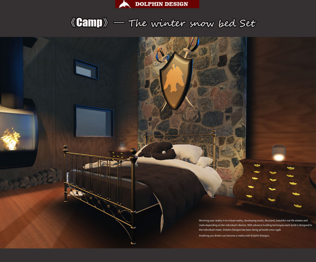 [Dolphin Design]CAMP_The winter snow bed Set