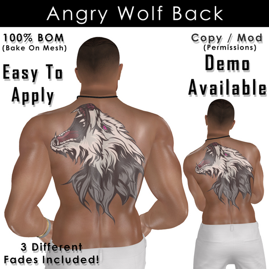 Angry Wolf Tattoo