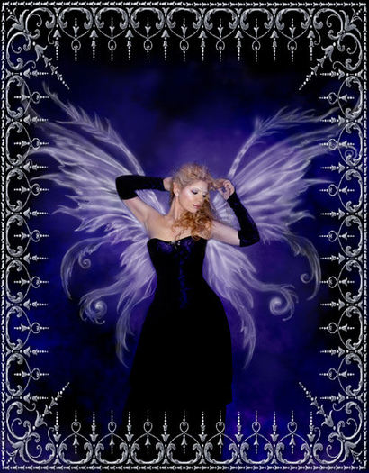 Purple Fairy Framed