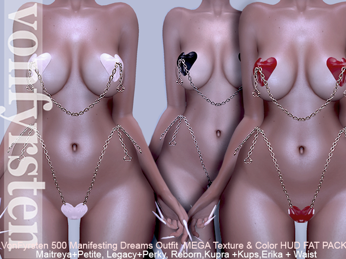 500 Manifesting Dreams Outfit MAITREYA Petite LEGACY Perky REBORN Kupra ERIKA Apparel Clothes  Top Bra Panties Lingerie