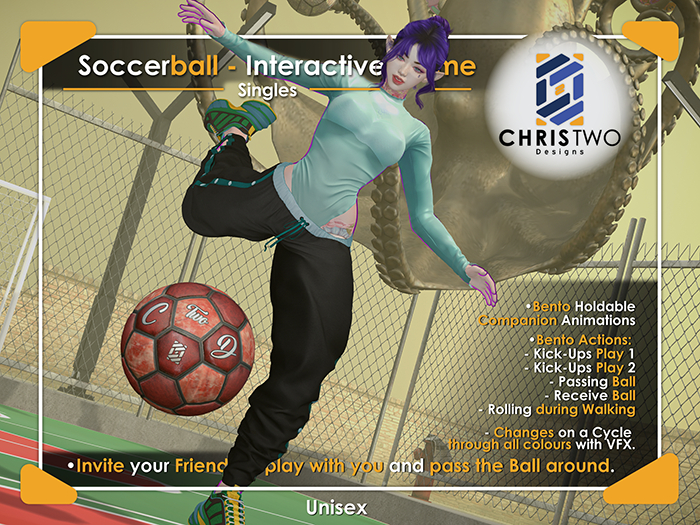 Soccerball - Red - [Chris Two Designs]