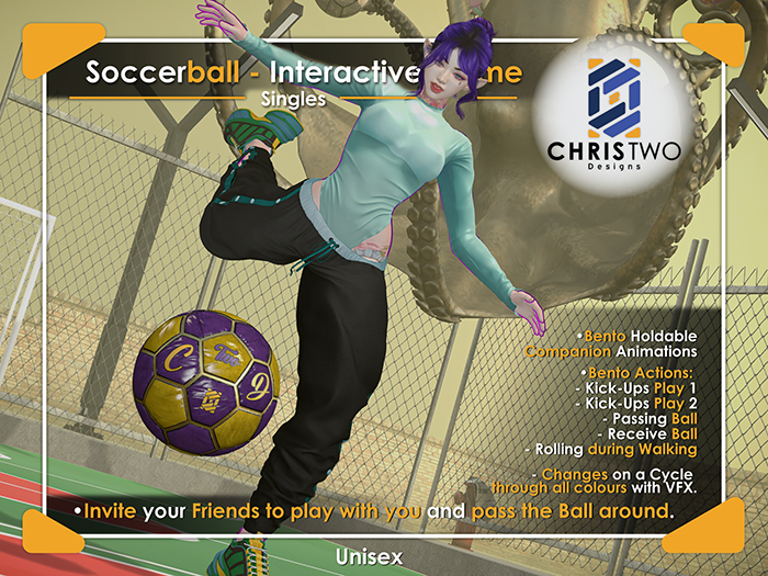 Soccerball - Purple/Yellow - [Chris Two Designs]