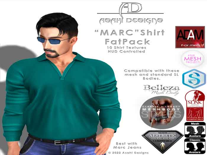 {AD} Mens MARC Shirt *FatPack*
