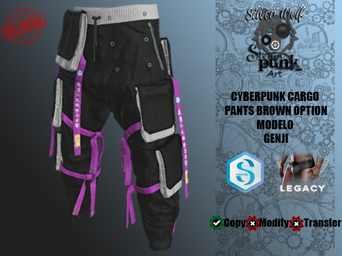 SW - Cyberpunk Cargo Pants Genji Black Signature&Legacy Box