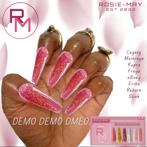 DEMO{RM} Glitter Shine Nails