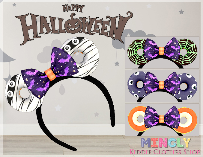 Monster donut bow headbands