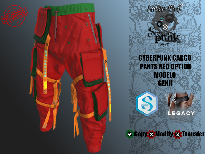 SW - Cyberpunk Cargo Pants Red Genji Signature&Legacy Box