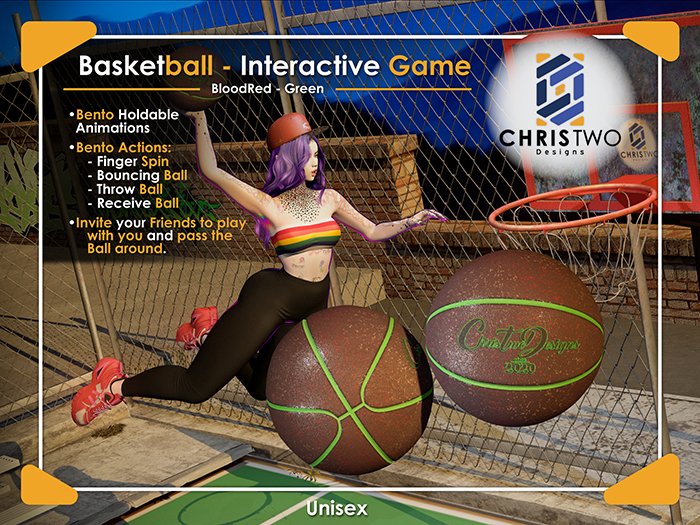 Basketball - BloodRed Green - [Chris Two Designs]