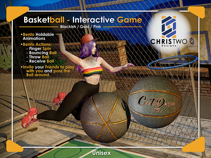 Basketball - Blackinsh Gold Pink - [Chris Two Designs]