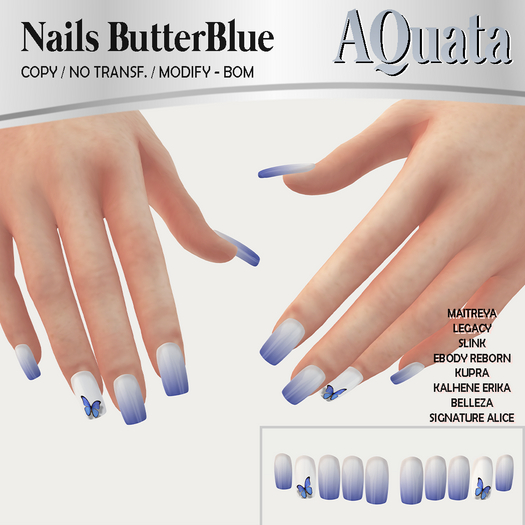 AQuata - Nails ButterBlue GIFT