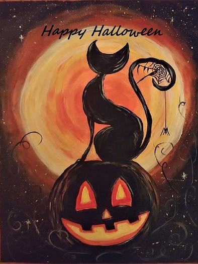Sign-Halloween-Black Cat