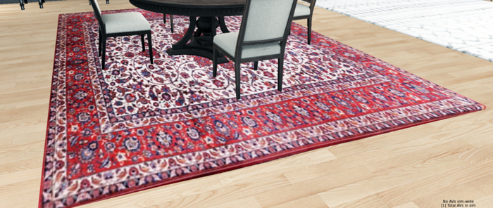 Antique Persian Isfahan Cotton Rug (mesh)