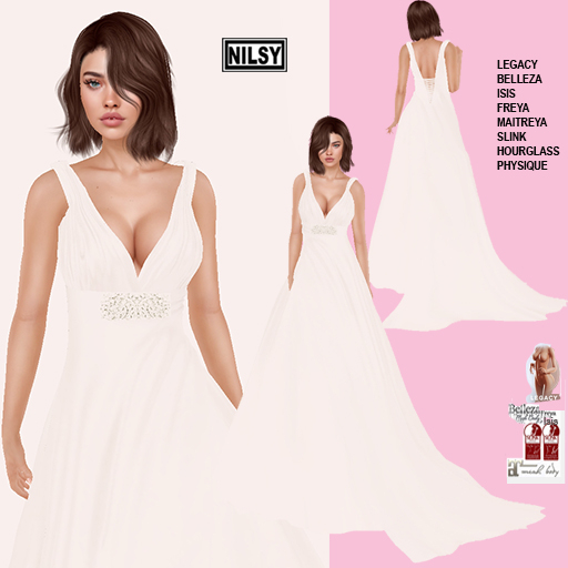 GOWN,MESH BODY